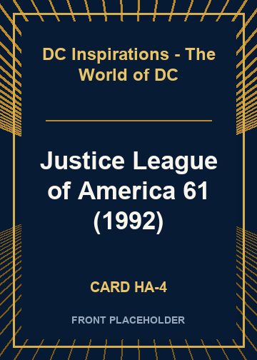 Justice League of America 61 (1992) card thumbnail