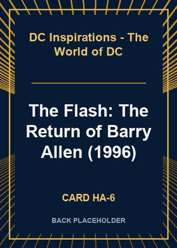 The Flash: The Return of Barry Allen (1996) back card image