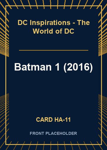 Batman 1 (2016) front card image