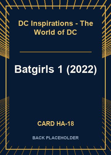 Batgirls 1 (2022) back card image