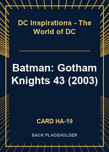 Batman: Gotham Knights 43 (2003) back card image