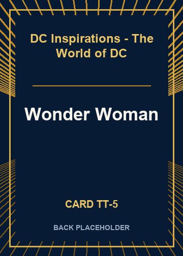 Wonder Woman back card image
