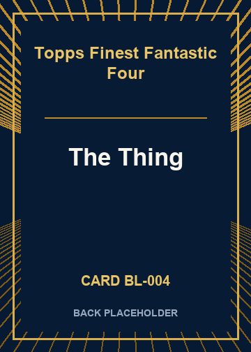 The Thing back card image