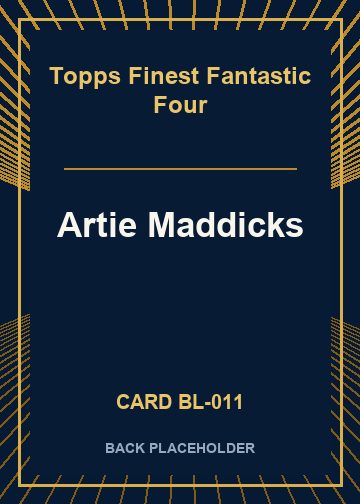Artie Maddicks back card image