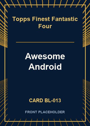 Awesome Android front card image