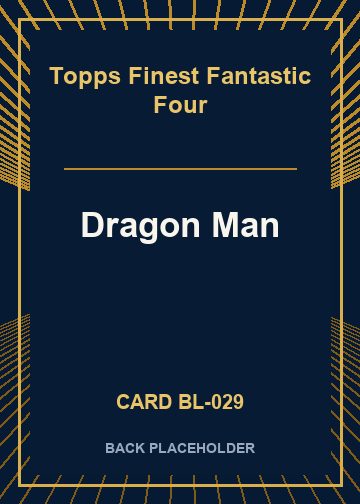 Dragon Man back card image