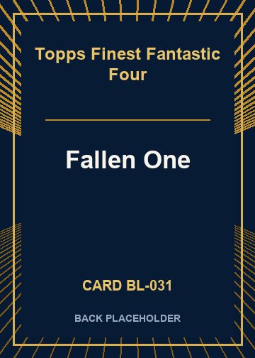 Fallen One back card image