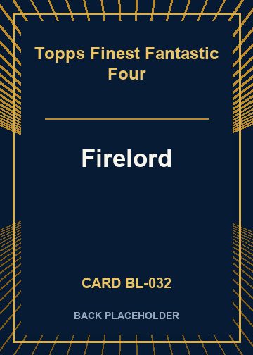 Firelord back card image