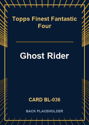 Ghost Rider back card image