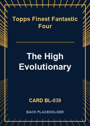 The High Evolutionary back card image