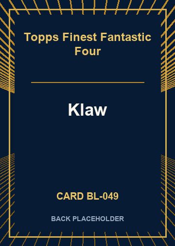 Klaw back card image