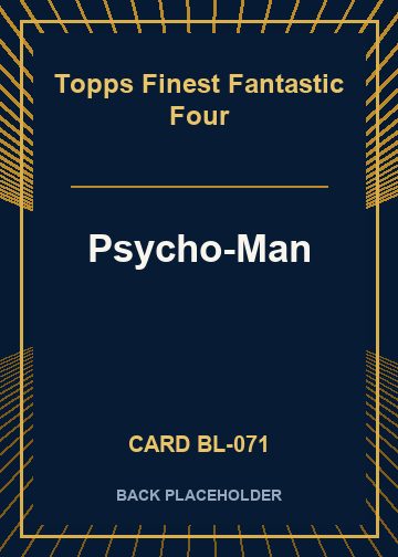 Psycho-Man back card image