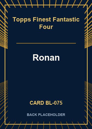 Ronan back card image