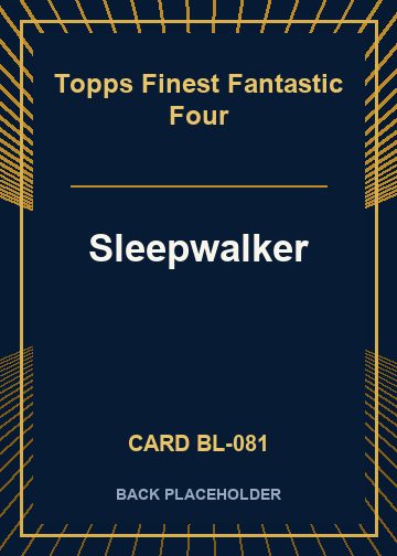Sleepwalker back card image