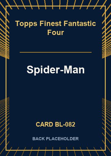 Spider-Man back card image