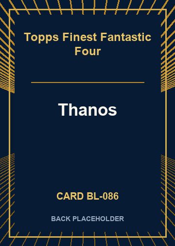 Thanos back card image