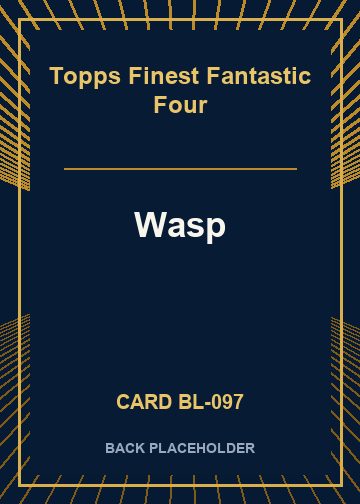 Wasp back card image