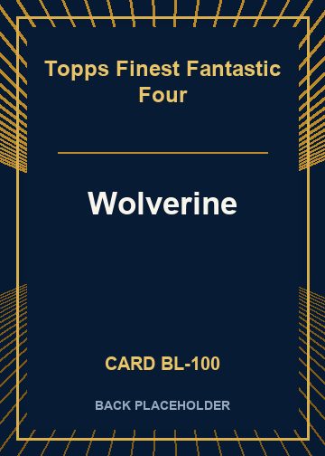 Wolverine back card image