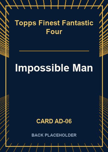 Impossible Man back card image