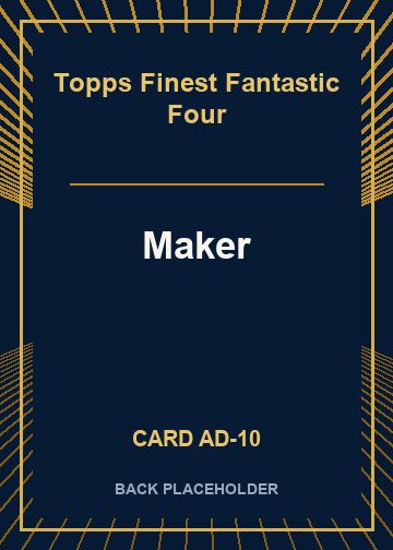 Maker back card image