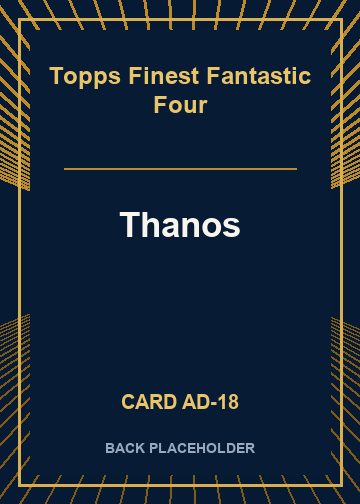 Thanos back card image