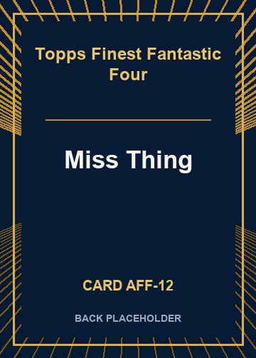 Miss Thing back card image
