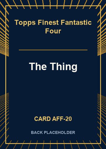 The Thing back card image