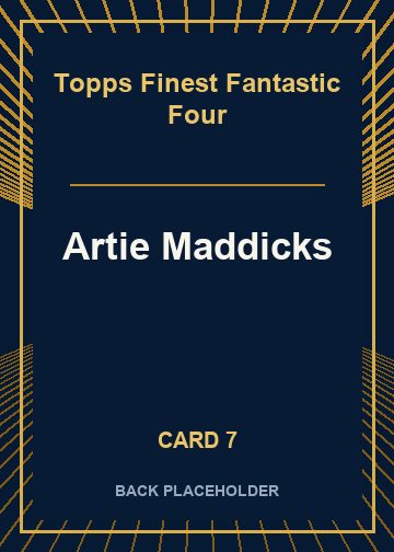 Artie Maddicks back artwork