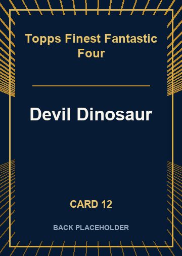 Devil Dinosaur back artwork