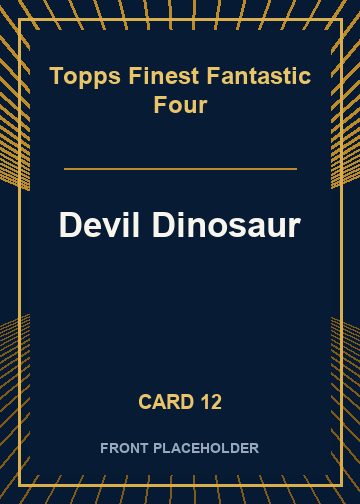 Devil Dinosaur front artwork