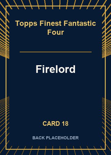 Firelord back artwork
