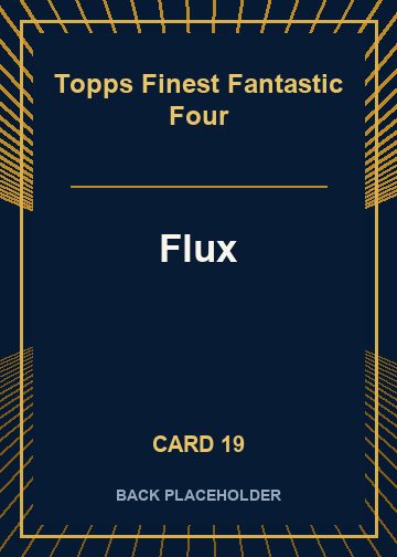 Flux back artwork