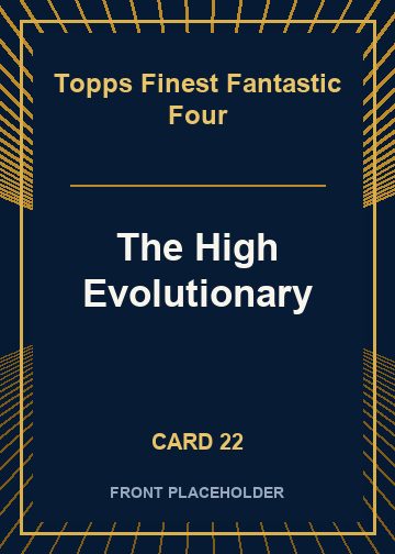 The High Evolutionary front artwork