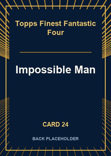 Impossible Man back artwork