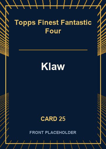 Klaw front artwork