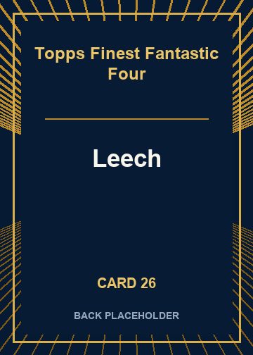 Leech back artwork
