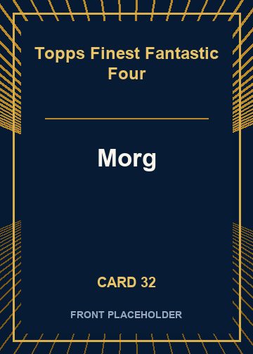 Morg front artwork