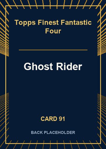 Ghost Rider back card image