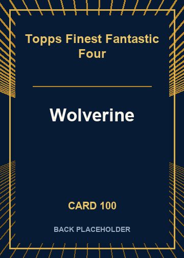 Wolverine back card image