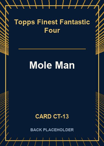 Mole Man back card image