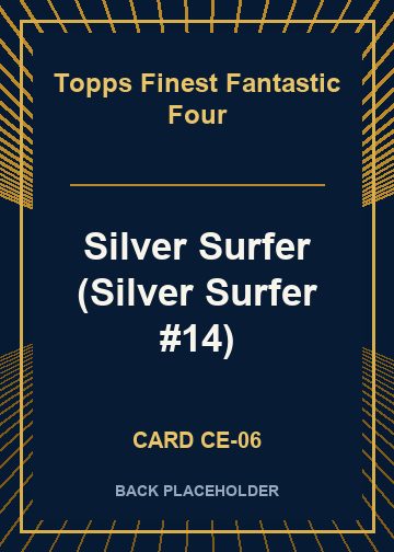 Silver Surfer (Silver Surfer #14) back card image