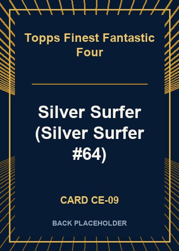 Silver Surfer (Silver Surfer #64) back card image