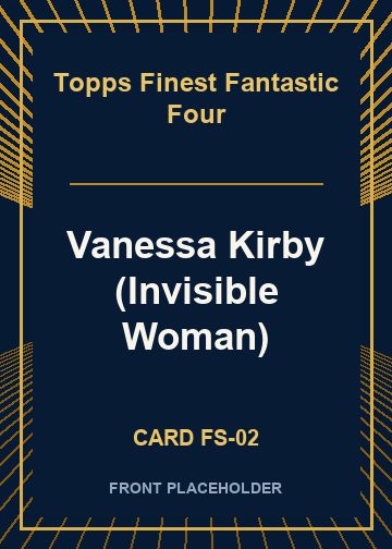 Vanessa Kirby (Invisible Woman) card thumbnail