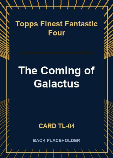 The Coming of Galactus back card image