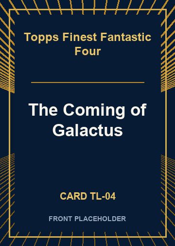 The Coming of Galactus card thumbnail