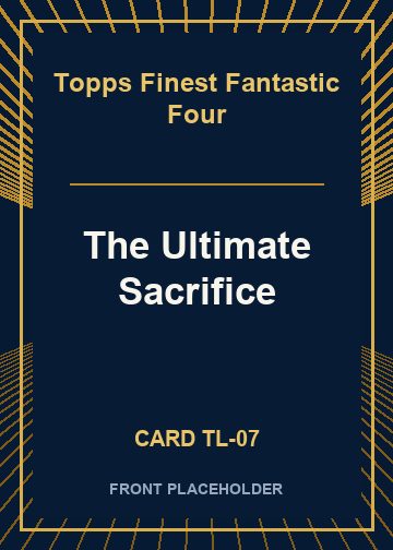 The Ultimate Sacrifice front card image