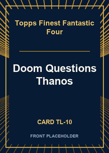 Doom Questions Thanos front card image