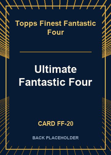 Ultimate Fantastic Four back card image