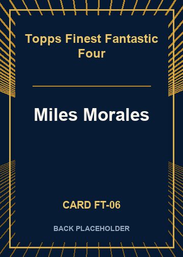 Miles Morales back card image