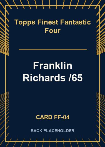 Franklin Richards /65 back card image